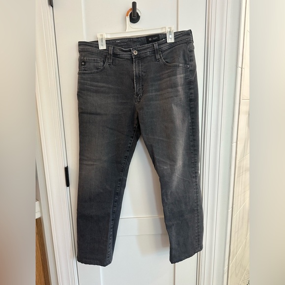 AG Adriano Goldschmied Everett Charcoal Slim Straight Jeans 36 x 28 - Picture 1 of 4